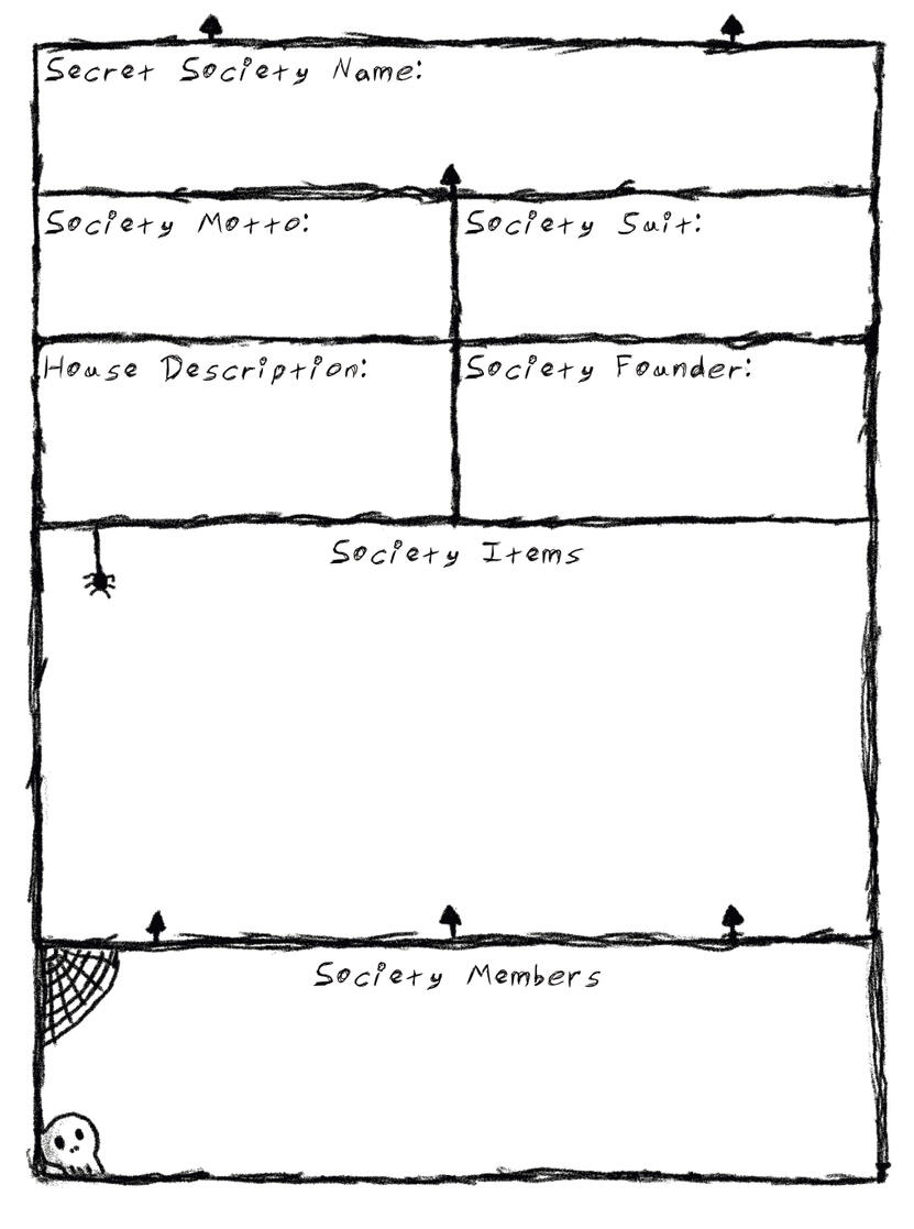 Secret Society Sheet
